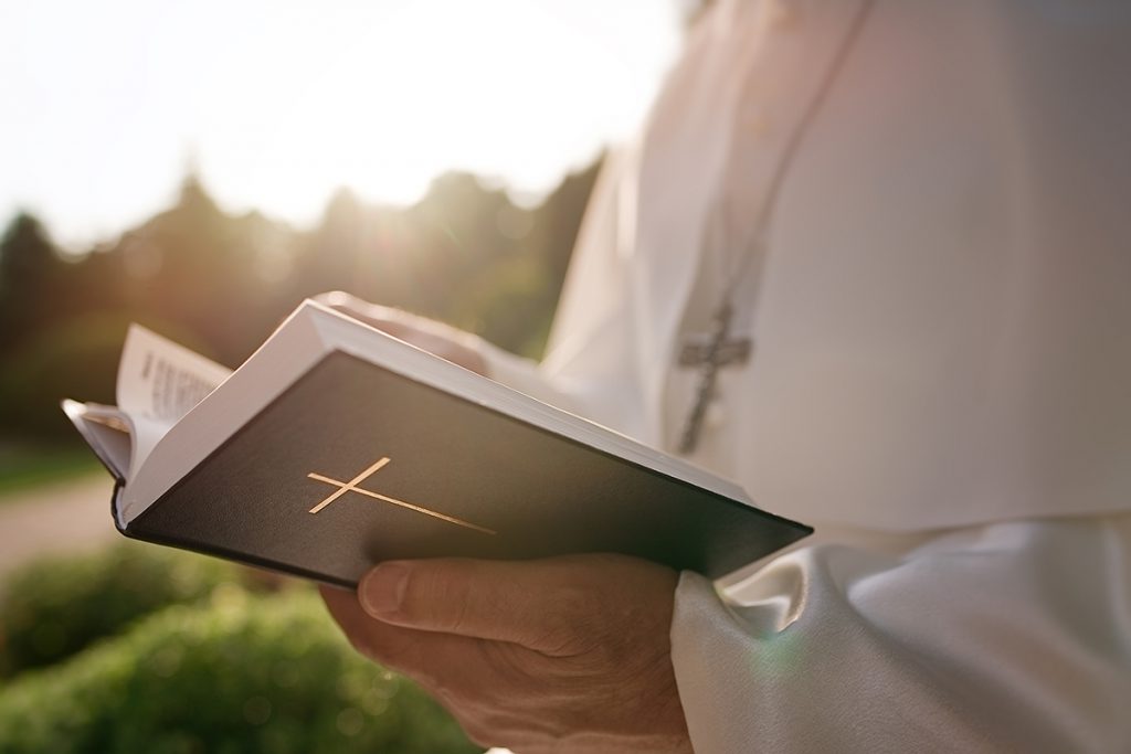 Bible with Cross